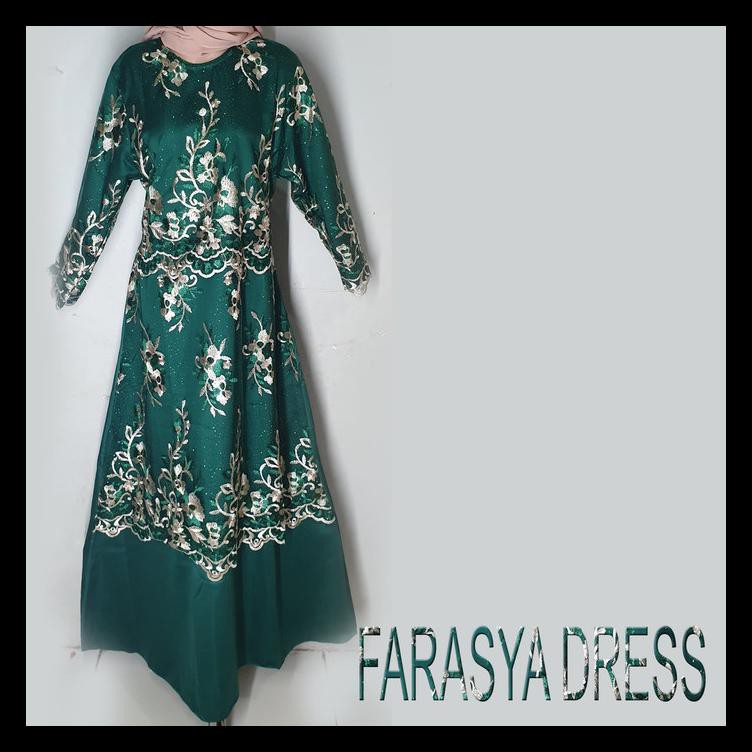 Gamis Brukat/Gamis Pesta/Gamis Syar'I - Ungu