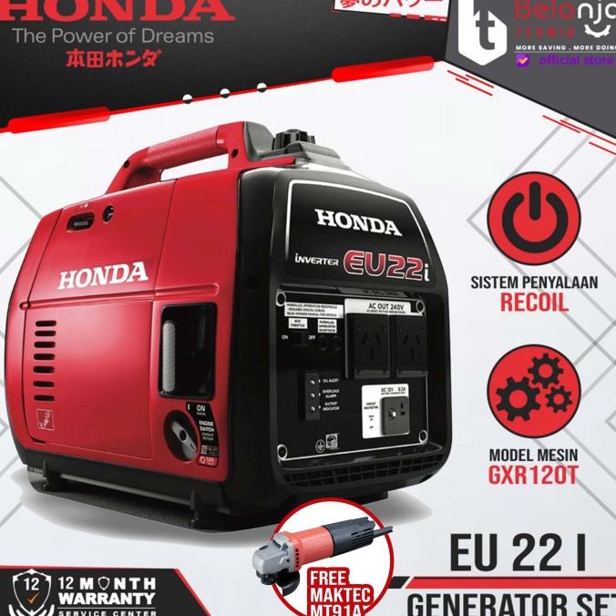 Genset Honda Silent Eu22I - Generator Produk Terbaik