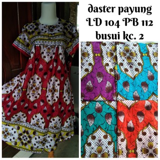 Daster batik  payung  super jumbo baju  tidur klok lebar 