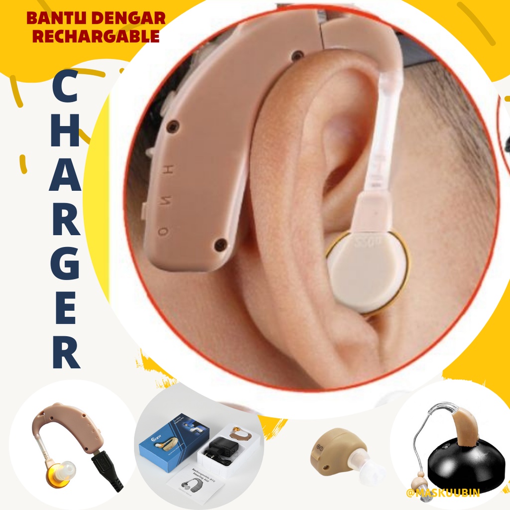 ALAT BANTU DENGAR CHARGER / ALAT BANTU PENDENGARAN/  BANTU DENGAR NO BATTERIES / BANTU DENGAR BISA DI CAS / BANTU DENGAR ORANG TUA / BANTU PENDENGARAN / HEARING AID / LAT BANTU PENDENGARAN