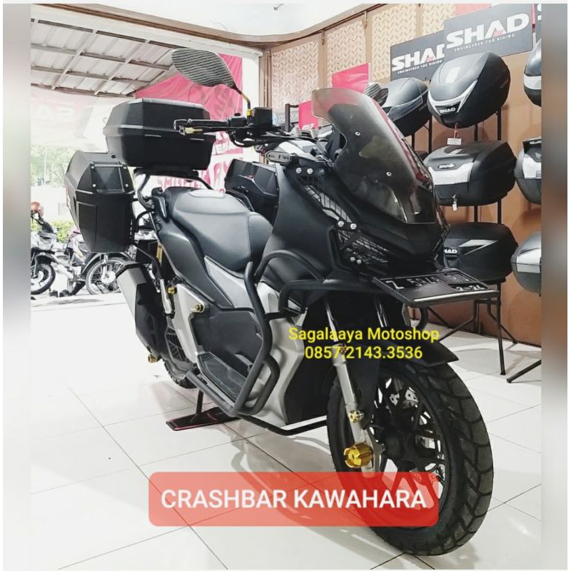 Jual Crash Bar Honda ADV 150 body guard turbular pelindung body brixton crashbar kawahara