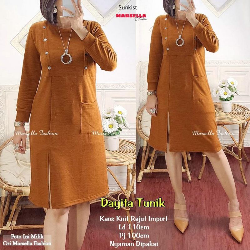 DAYITA TUNIK/TUNIK KAOS KNIT RAJUT