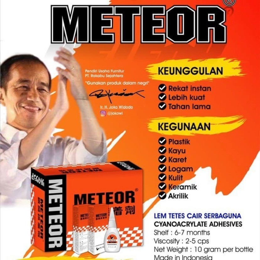 LK10 - Lem Tetes Korea Super G/Meteor Lem Tetes Korea Cair Super Kuat