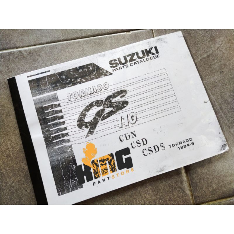 BUKU KATALOG PART SUZUKI TORNADO GS CSDS CDS RC110 RC100 - MANUAL BOOK CATALOG - PANDUAN BODY MESIN 