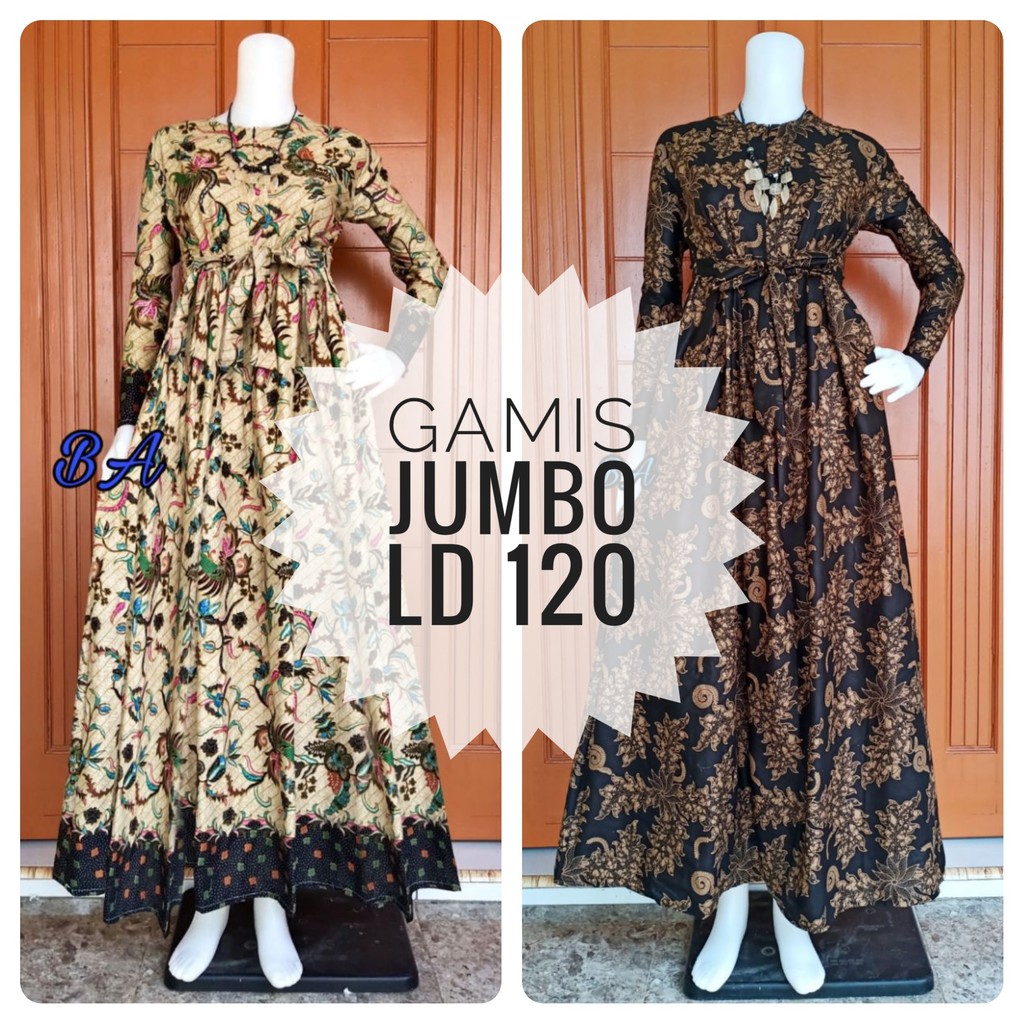 Jual Murah Gamis Batik Jumbo Original Kembang Rumput BGrjZRulW5yga