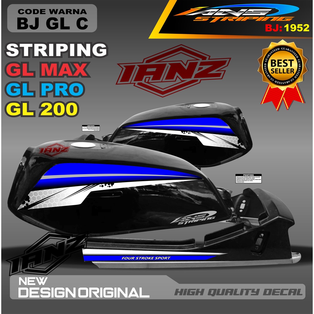 STRIKER NEW TECH GL MAX / STRIPING MOTOR / STIKER MOTOR GL / STRIKER NEW TECH GL MAX / STRIPING GL NEW TECH / STIKER CUSTOM GL MAX GL PRO