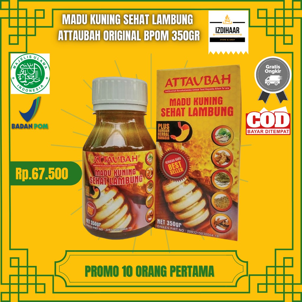 

MADU KUNING SEHAT LAMBUNG ATTAUBAH ORIGINAL BPOM