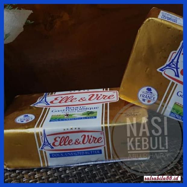 

Rettubagetnem- Elle & Vire Butter Unsalted 200Gr #Gojek Grab -Asli-Slii.