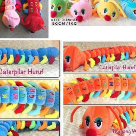 Boneka ulil boneka ulat pajangan mobil panjang 90 cm