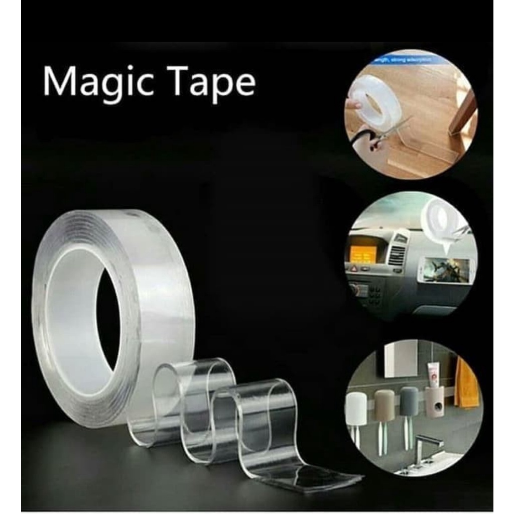 1 Meter Nano Tape Magic Perekat Bolak Balik