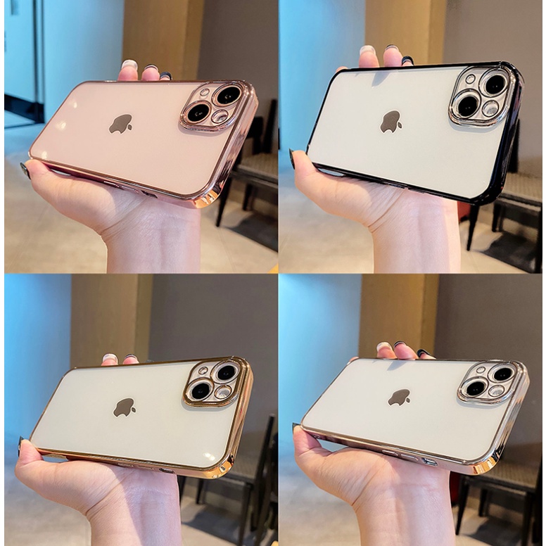 Soft Case Transparan Untuk compatible for Iphone 13 Mini / 13 / 13 Pro Max 2021 Xs Max 11 Pro Max 7 8 Plus