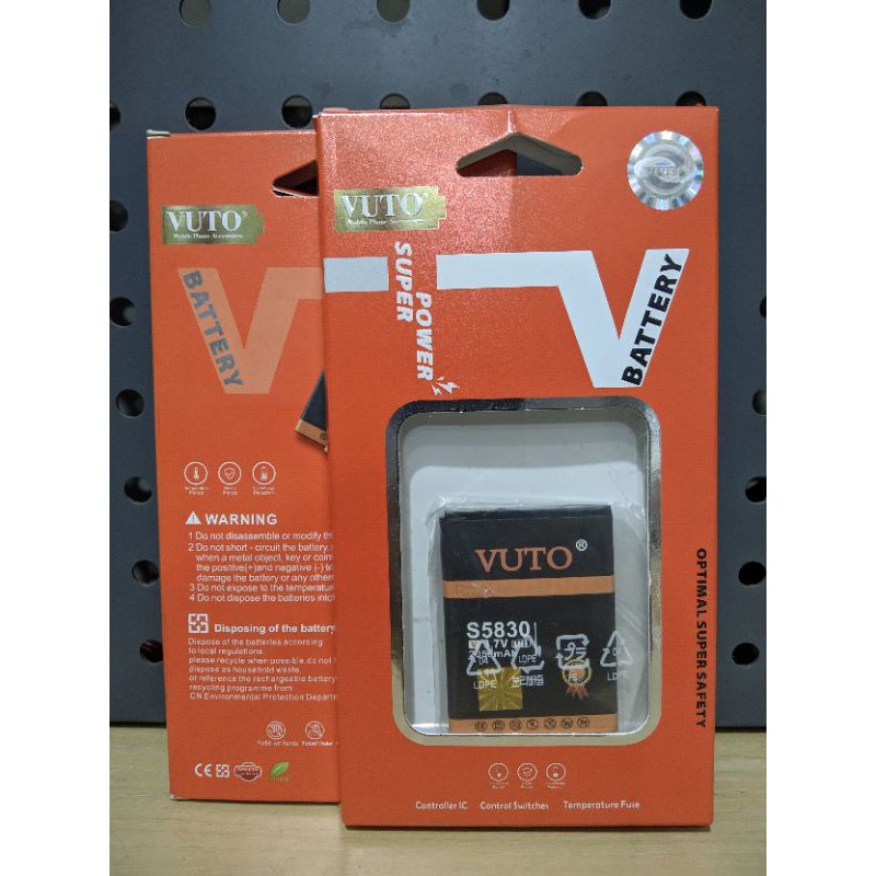 Baterai SAMSUNG ACE/S5830 Double Power. Baterai Double Power VUTO.