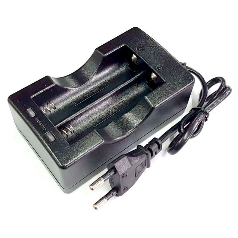 Charger Cas Baterai Cell Charger 18650 Dual Battery 2 Slot