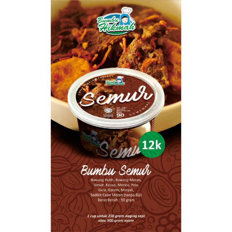 

Bumbu Hikmah SEMUR NON-MSG