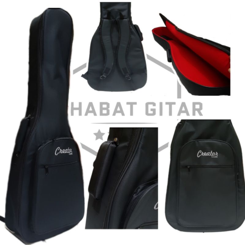 creator case gigbag tas softcase semi hardcase gitar akustik bisa untuk yamaha ibanez fender gibson 