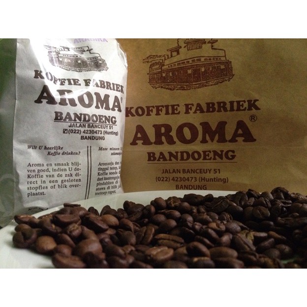 

KOPI AROMA ROBUSTA 250 GR KOFFIE FABRIEK ROBISTA AROMA BANDOENG