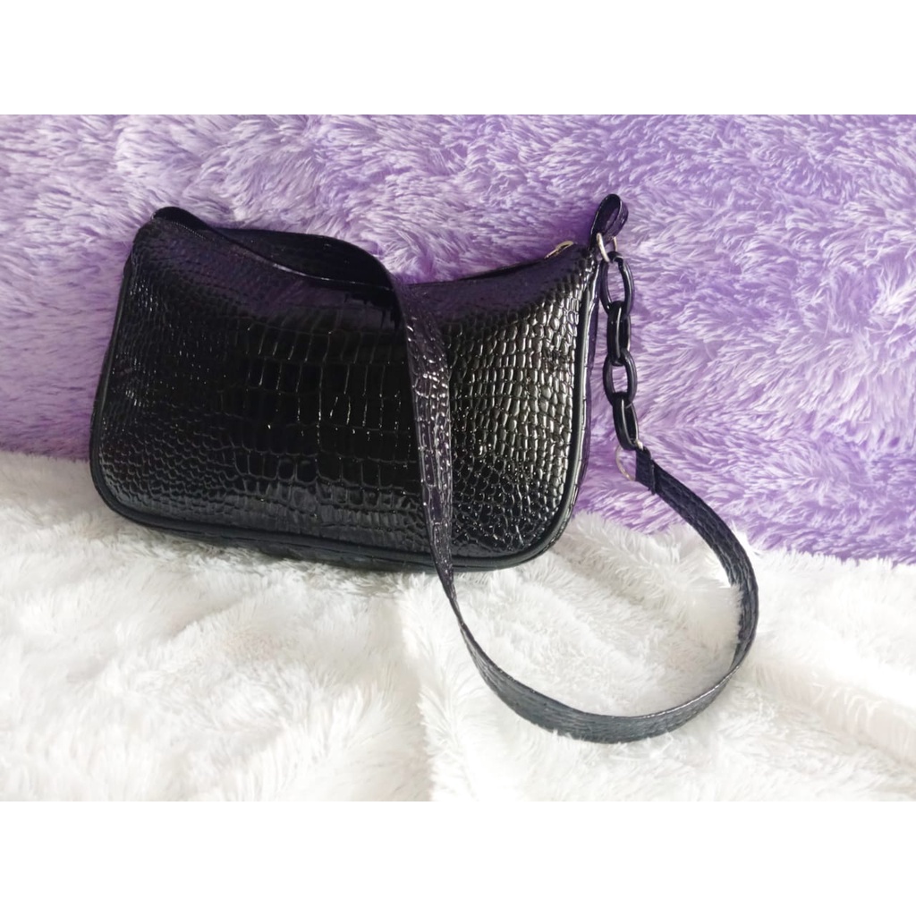 Tas Wanita Slempang Terbaru 2021 Croco Kekinian,Tas Selempang Wanita Model Baru