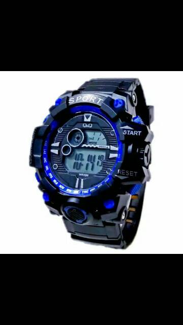 Cod)Jam Tangan Pria Sport/Q&amp;Q Strap Rubber(Dikirim Dari Jakarta)