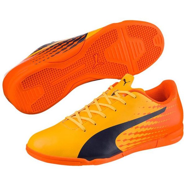 ORIGINAL- Sepatu futsal Puma Evospeed Jr Yellow- blue black