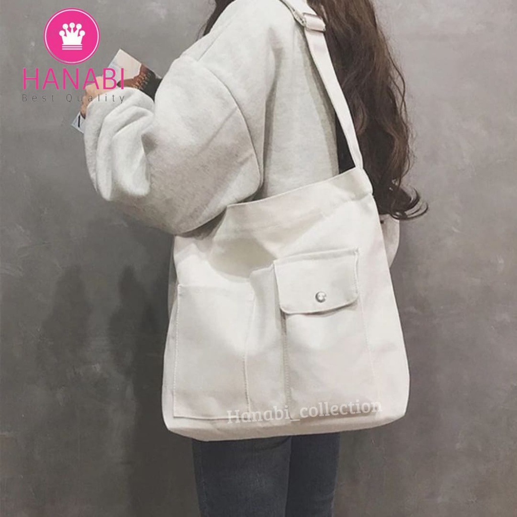 HANABI - Tas totebag / slingbag casual BELVA tas wanita tas jalan jalan