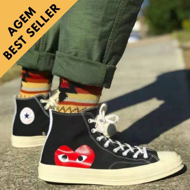 CONVERSE CDG PLAY BLACK HIGH