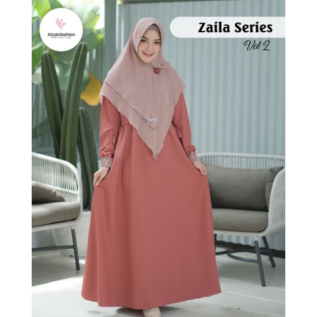 GAMIS SET SYARI ZAILA SERIES BY ALZAINFASHION