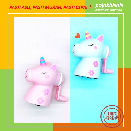 SERUTAN PENSIL UNICORN / SERUTAN PENSIL DUDUK MEJA / RAUTAN PENSIL UNICORN XIAOLINGJING SHARPENER