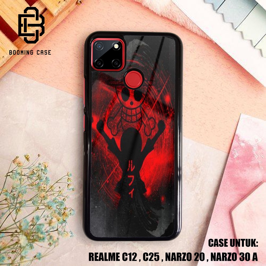 Casing Realme C12 C25 NARZO 20 NARZO 30A Case Kilau Motif ONE PIECE