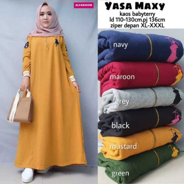 Yasa Maxy, maxi dress, maxy muslim, maxy lebaran, maxy Ramadan, gamis, gamis Jumbo, gamis busui,ootd