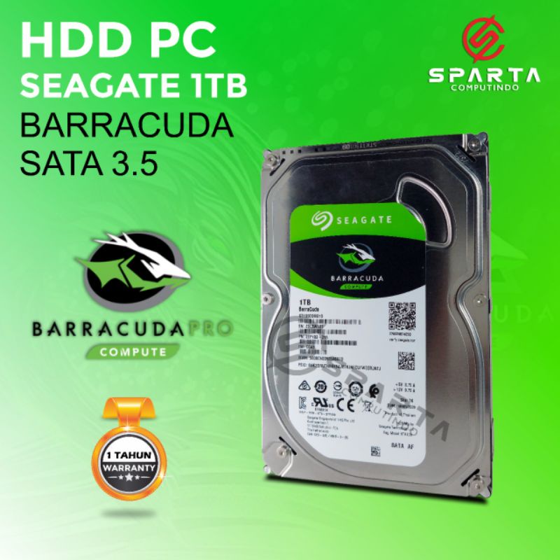 HDD Harddisk Internal 1TB Seagate Barakuda sata 3,5 PC