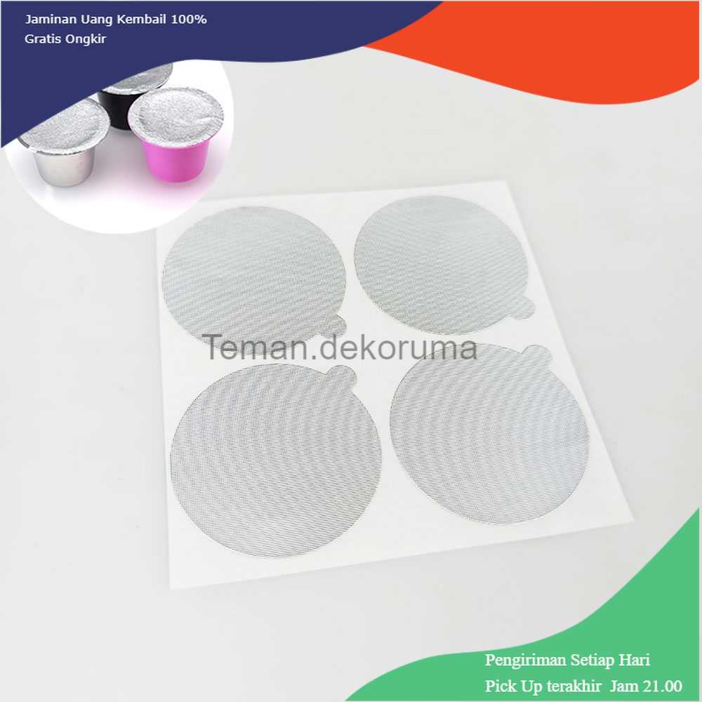 TD-AD1 Icafilas Tutup Kapsul Nespresso Foil Lid Capsule Brewer 100PCS ICF921