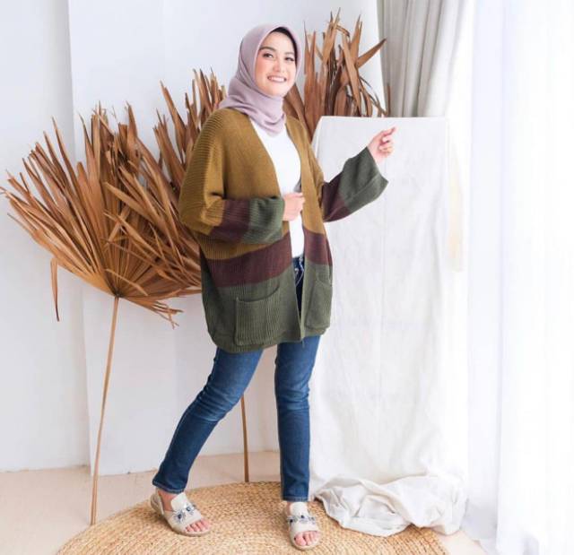 KHANZA POCKET CARDY | cameroon oversize | outer cardigan