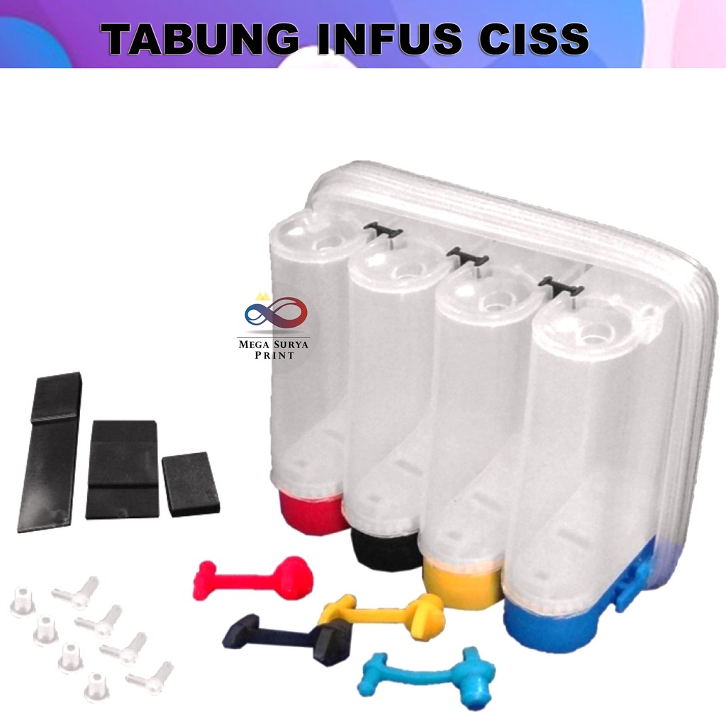 

Tabung Tinta Infus Ciss empat warna
