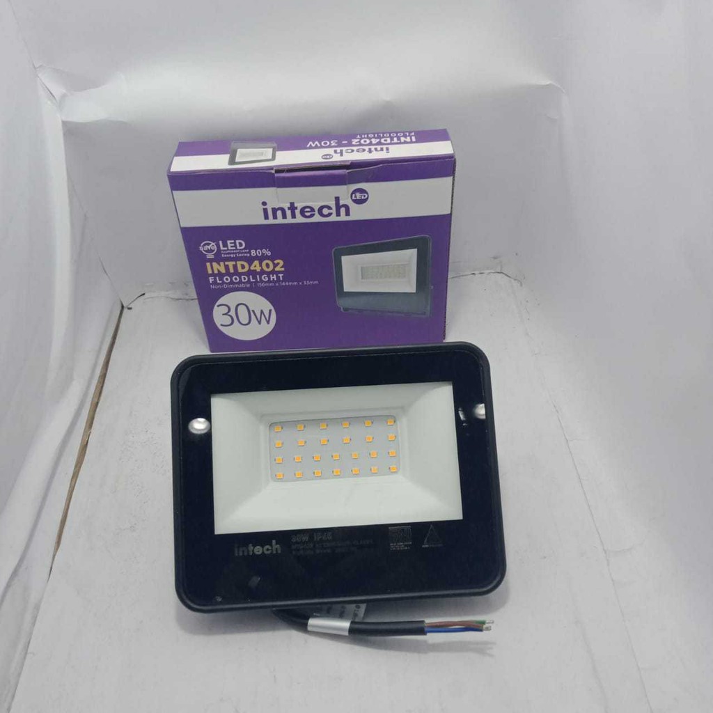 Intech Flood Light 30W - kuning