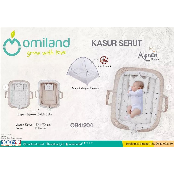 Omiland Kasur Serut / Kasur Lipat Panda / Alpaca / Sailor