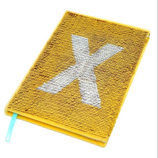 

Notebook Alphabet Sequin (Dua design cover) 7322