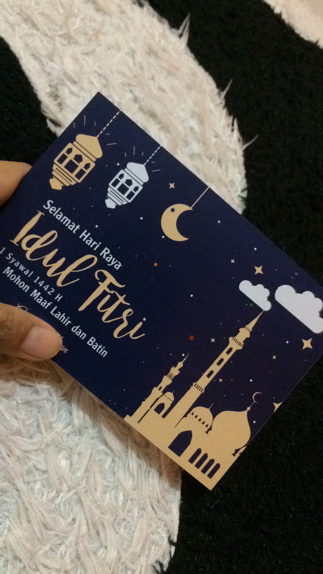 Kartu Lebaran / Kartu Ucapan Hari Raya / Kartu Ucapan Idul Fitri Custom