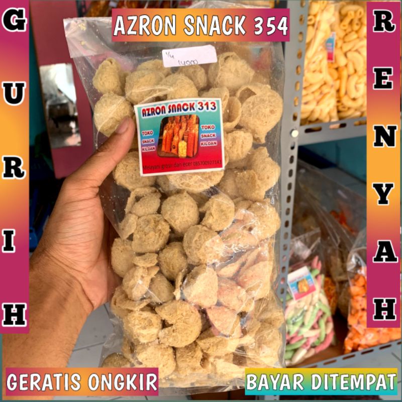 

jajanan Makanan ringan snack kiloan grosir dan ecer keripik tahu bulat/ krupuk tahu manis gurih lezat renyah tidak pedas murah khas solo jawa tengah