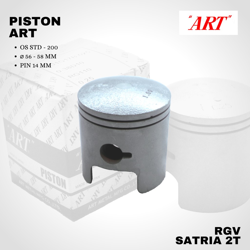 Seher Piston ART Rgv satria pin 14 os std - 200