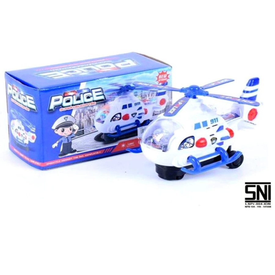 MWN Mainan Police Super Helicopter No.777-27