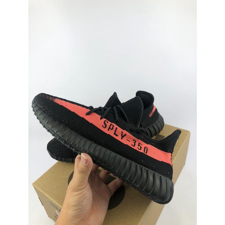 Yeezy Boost 350 V2 Red Strip PK, Guaranteed Real Pic Made In China.