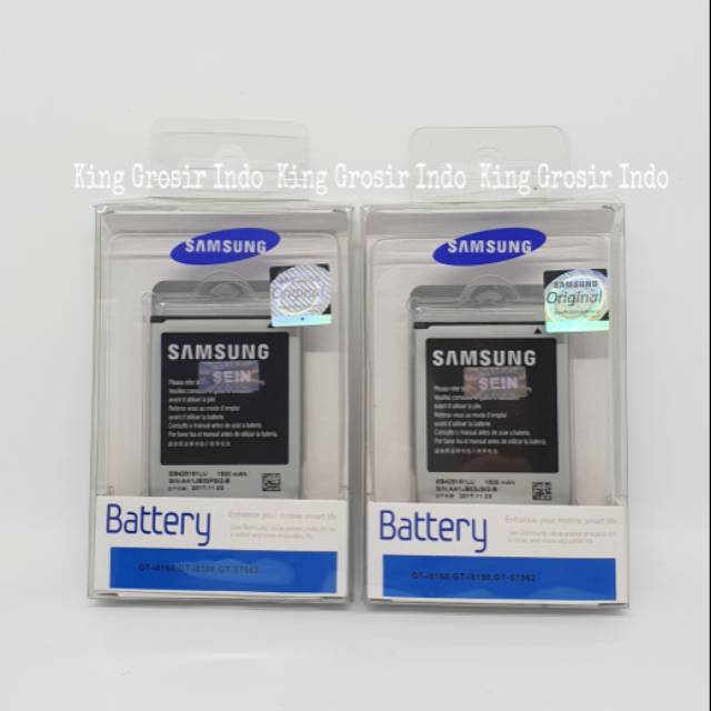 dc88 - Baterai Samsung Galaxy Ace2 Ace 2 I8160 S3 Mini I8190 J1 Mini S7562 Original SEIN 100% Batter