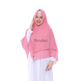 Yanakoi Hijab Jilbab  Khimar Syafa Soft  Pet Antem Warna  