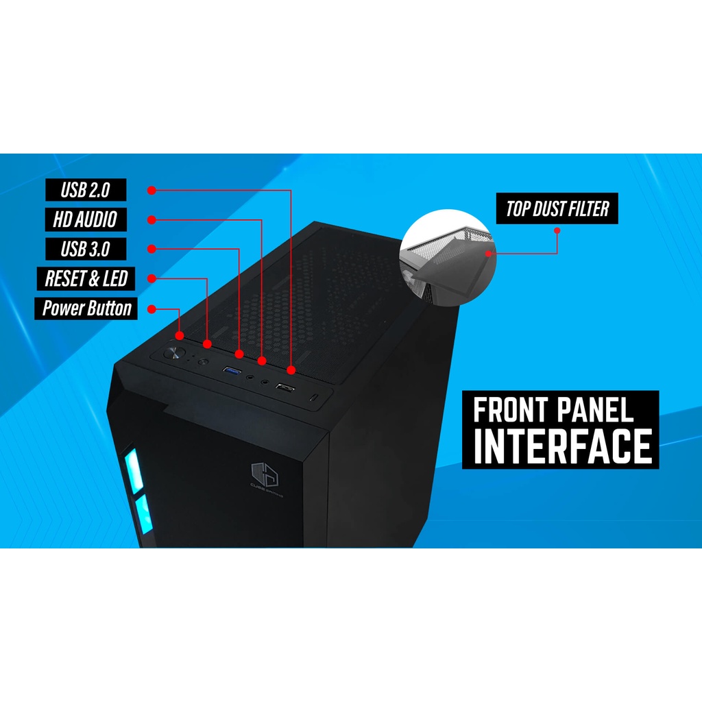 Cube Gaming Ravello RGB Casing PC Gaming