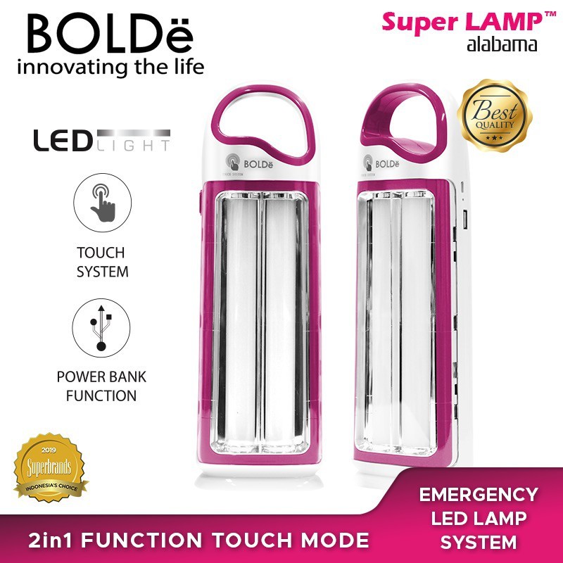 BOLDe 2 IN 1 EMERGENCY With POWER BANK GARANSI