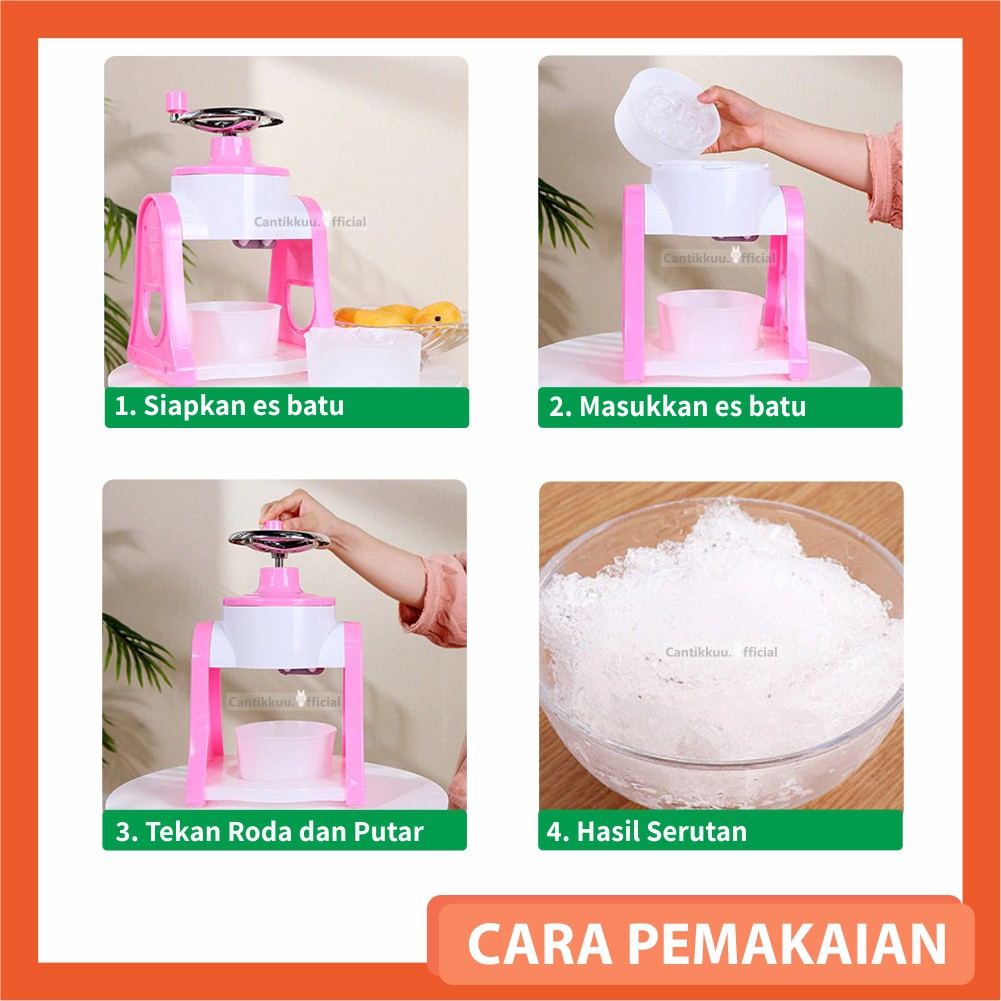 Serutan Es batu Alat Serut Es Batu Manual Generasi 2 Ice Shaver Murah Berkualitas