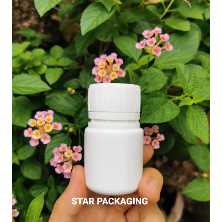 Botol Kapsul 30ml Botol Obat 30ml Botol Agro 30ml Botol Labor 30ml Botol HDPE Plastik Bulat 30 Herba