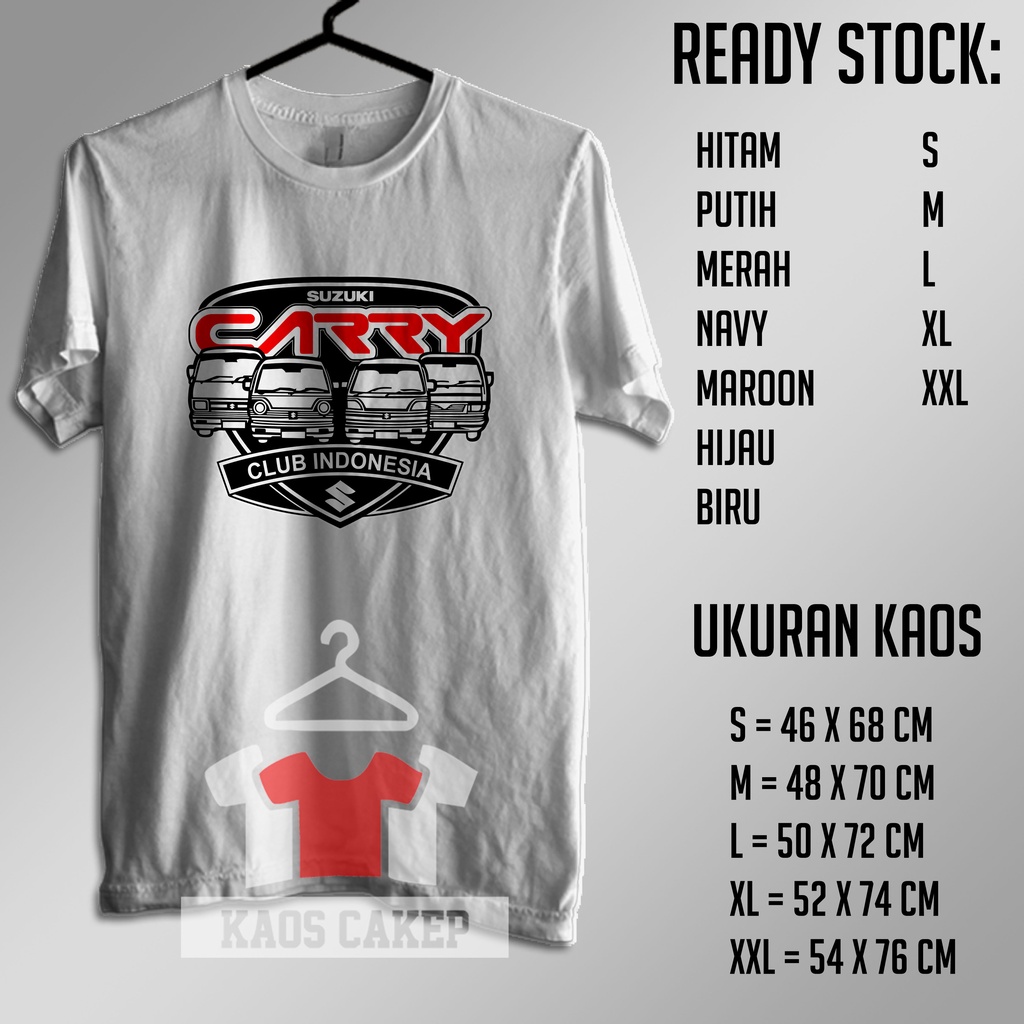 Kaos Mobil Suzuki Carry Club Indonesia Baju Otomotif