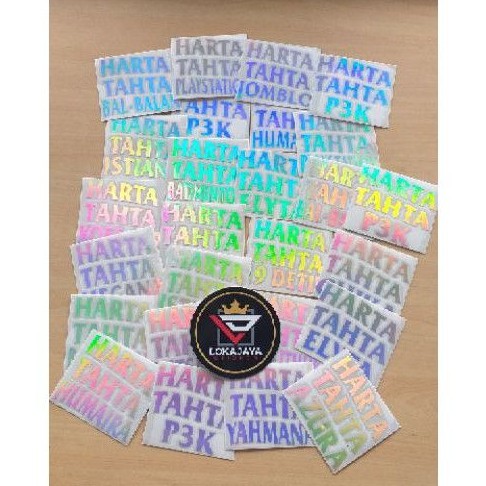 

STIKER CUTTING HOLOGRAM HARTA TAHTA CUSTOM