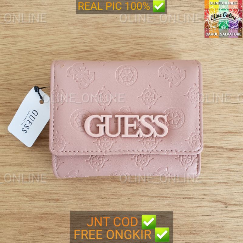 Dompet wanita kamryn embossed gs women trifold wallet mini to gb medium size